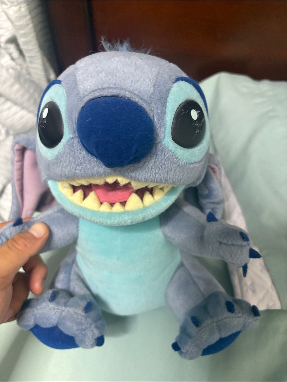 Disney Stitch Plush - Light Blue and Navy Soft Stuffed Character